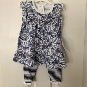 Baby girl’s Burt’s Bees two-piece outfit